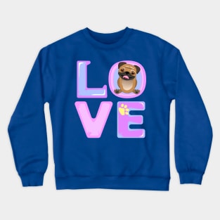 Pug valentine Crewneck Sweatshirt